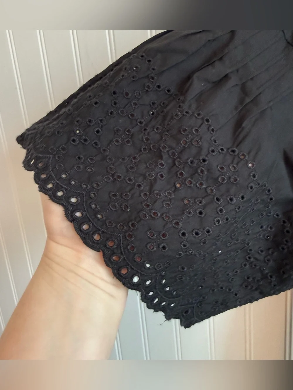 J. Crew NWT Jolie Dress in Eyelet Cotton Poplin in Black
